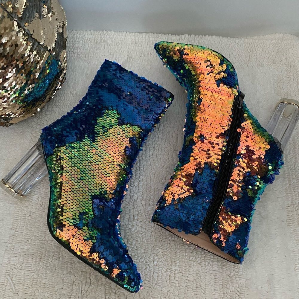 💯 KALEIDOSCOPE SEQUIN BOOTS 